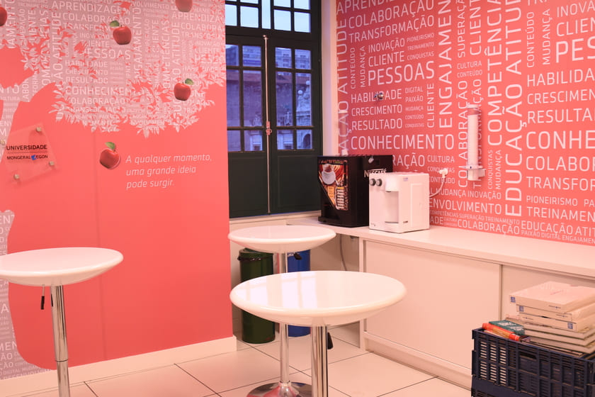 Ambiente inspiracional rosa