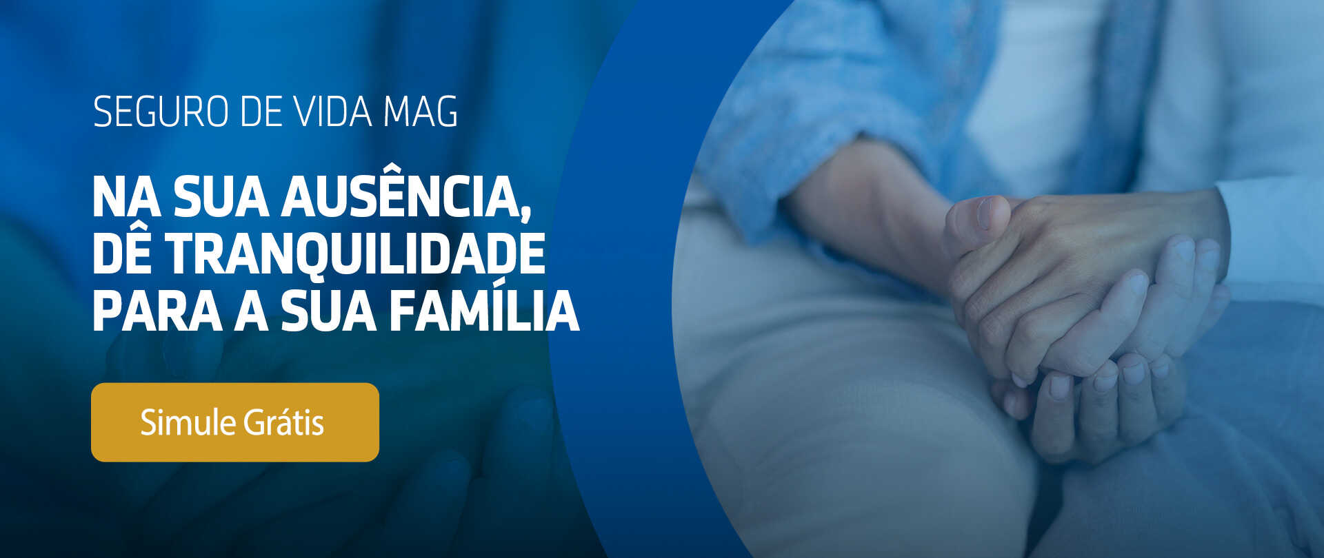 Mãos entrelaçadas simbolizando proteção familiar